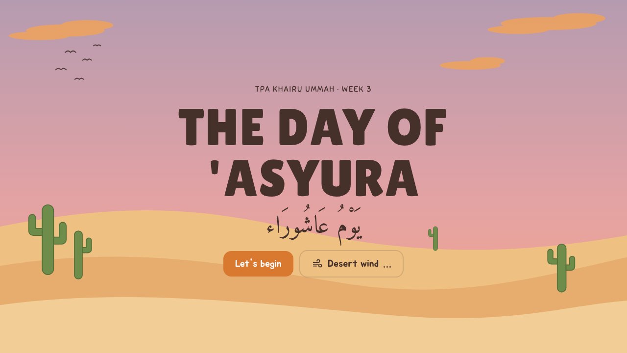 Cover of the Day of 'Asyura lesson