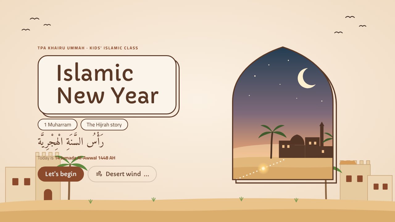 Cover of the Islamic New Year lesson