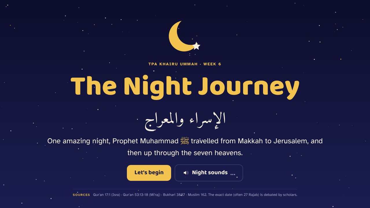 Cover of the Night Journey lesson